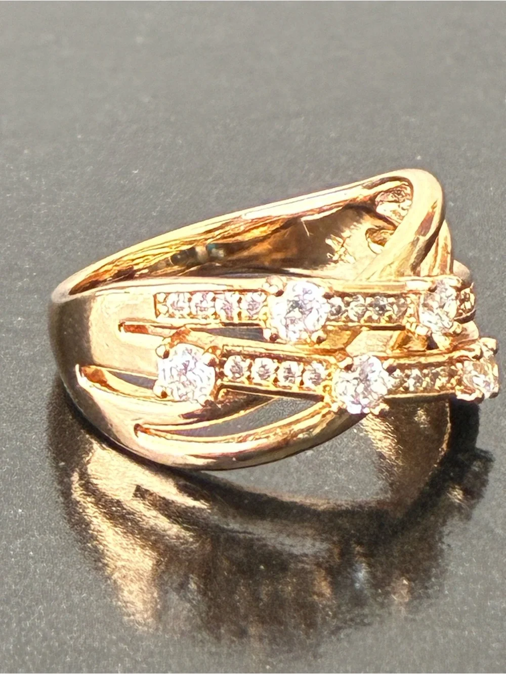 Gold Plated Ring Sz 7